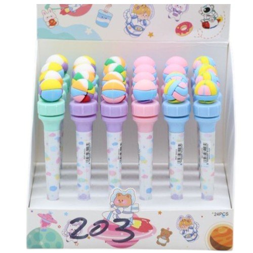 BOLÍGRAFO MIX PELOTAS CON PUNTA GIRATORIA GYRO por mayor Útiles Escolares por mayor