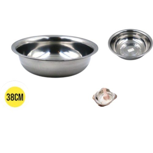 Bol Palangana de Acero Inoxidable de 38 cm por mayor Hogar por mayor