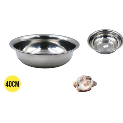 Bol Palangana de Acero Inoxidable de 40 cm por mayor Hogar por mayor