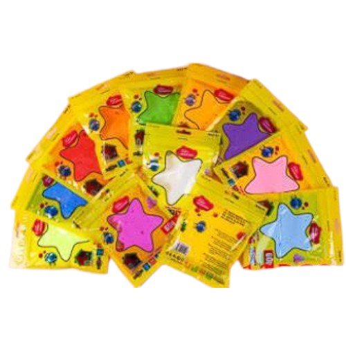 Bolsa amarilla de arcilla pentagrama por mayor - Jugueteria por mayor