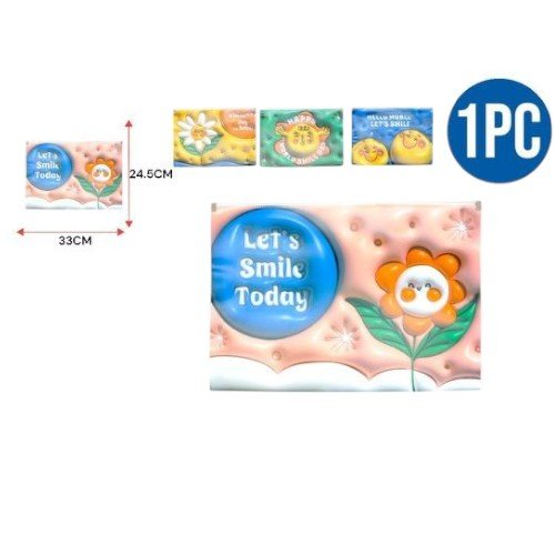 Bolsa de Archivo A4 con Cremallera y Diseños de Flores y Sonrisas por mayor Útiles Escolares por mayor