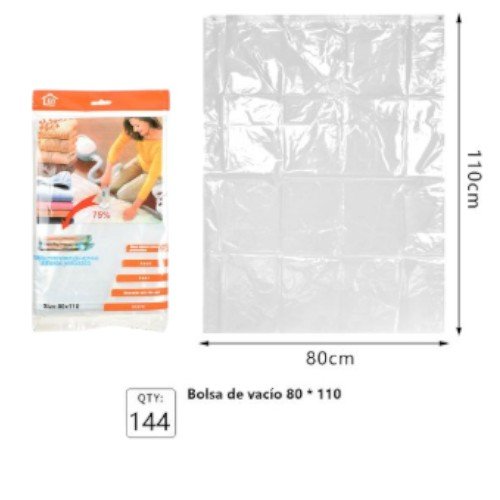 Bolsa de Compresión al Vacío Extra Grande para Ropa y Edredones (80cm x 110cm) por mayor - Hogar por mayor
