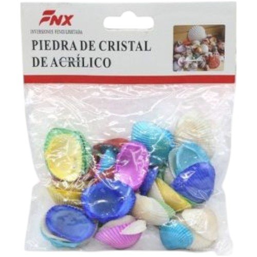 Bolsa de Conchas Decorativas Pintadas 100g por mayor Jardinería por mayor