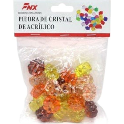 Bolsa de Piedra Acrílica Forma de Calabaza Multicolor 100g por mayor - Jardinería por mayor