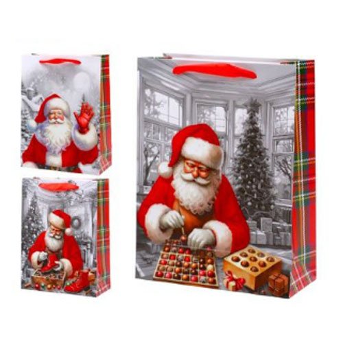 BOLSA DE REGALO NAVIDEÑA L por mayor - Navidad por mayor