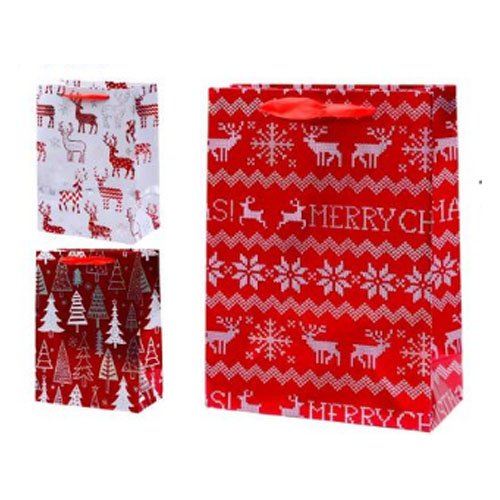 BOLSA DE REGALO NAVIDEÑA M por mayor Navidad por mayor
