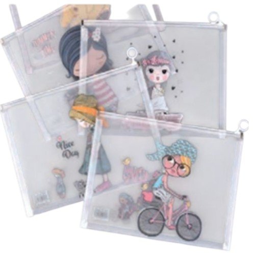 Bolsa Organizadora A6 con Cremallera y Diseños Infantiles Ilustrados por mayor Útiles Escolares por mayor