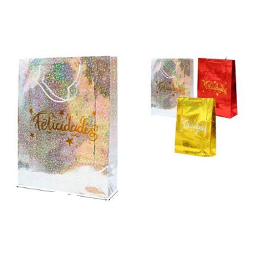 BOLSA REGALO LASER NAVIDEÑA por mayor - Navidad por mayor