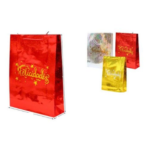 BOLSA REGALO LASER NAVIDEÑA por mayor - Navidad por mayor