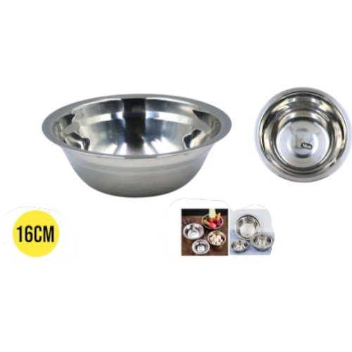 Bol Sopera de Acero Inoxidable de 16 cm por mayor - Hogar por mayor