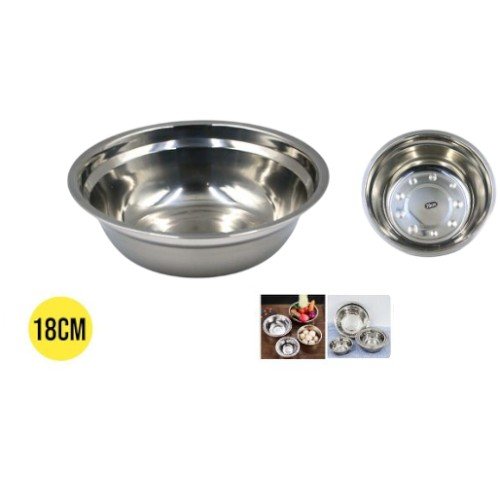 Bol Sopera de Acero Inoxidable de 18 cm por mayor - Hogar por mayor