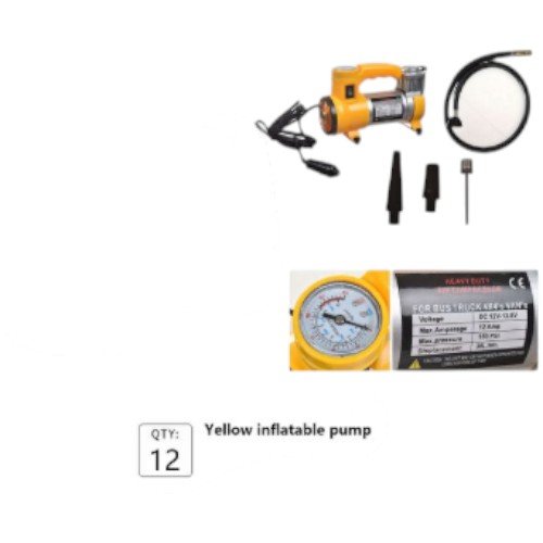 Bomba Inflable Amarilla AC PRO CYCLONE - Compresor de Aire de Alta Potencia para Vehículos Pesados por mayor Electrónica por mayor