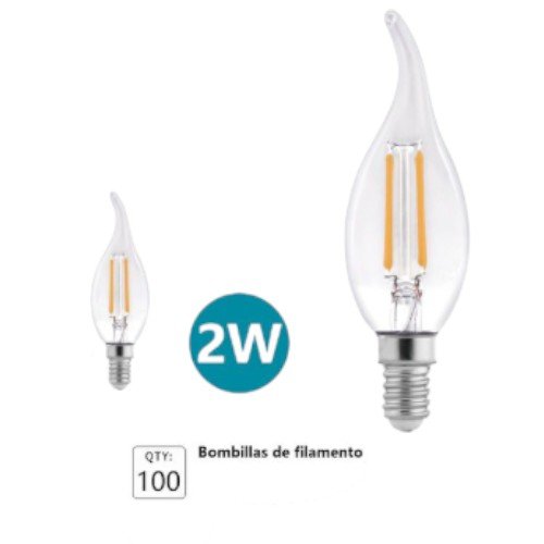 Bombilla LED de filamento estilo C35 por mayor Electrónica por mayor