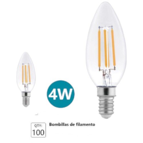 Bombilla LED de filamento estilo C35 por mayor Electrónica por mayor