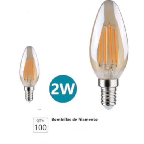 Bombilla LED de filamento estilo C35 por mayor Electrónica por mayor