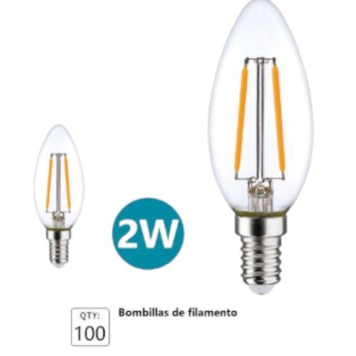 Bombilla LED de filamento estilo C35 por mayor Electrónica por mayor