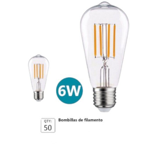 Bombilla LED de filamento estilo ST64  por mayor Electrónica por mayor