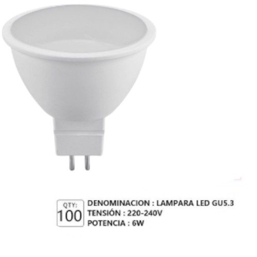 Bombilla proyector LED GU5.3 (MR16)  por mayor Electrónica por mayor
