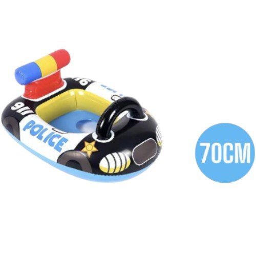 Bote Inflable Infantil con Asiento y Manilla de Seguridad - Diseño Patrulla de Policía por Mayor 70cm por mayor en Chile