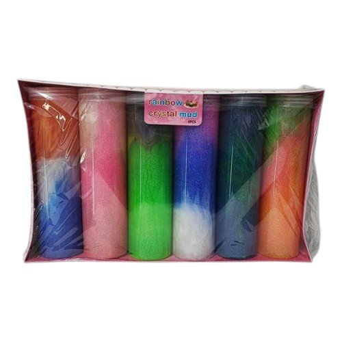 Botella alta de barro cristalino colorido por mayor - Jugueteria por mayor