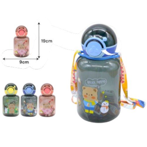 Botella Cantimplora Infantil de 770ml con Tapa de Seguridad, Sorbete y Correa de Transporte por mayor - Hogar por mayor