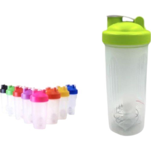 Botella Mezcladora Shaker de 600ml con Bola Batidora y Tapa de Seguridad Colorida por mayor - Hogar por mayor