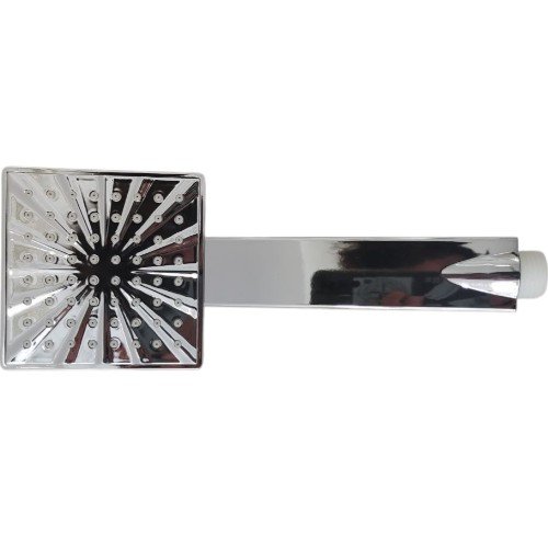 Cabezal de Ducha de Mano Cuadrado con Diseño de Aspersión Radial y Acabado Cromado Espejo por mayor Ferreteria por mayor