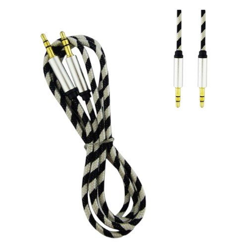 Cable 1 X 1 Plug Cable Soga Modelo Y-09 Grueso Conector De Metal 3.5 MM por mayor - Electrónica por mayor