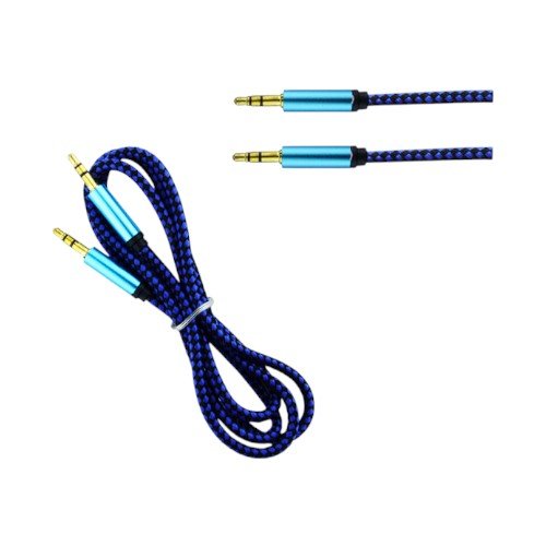 Cable 1X1 Plug, Tipo Soga, Y-07, Punta De Metal, 1 M X 3.5 MM. por mayor - Electrónica por mayor