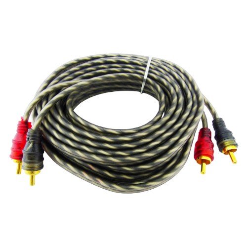 Cable 2X2 RCA, 5 Metros, Para Amplificación De Auto. TR-11. En Blister. por mayor Electrónica por mayor