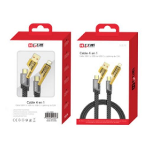 CABLE DE DATOS 4 EN 1 por mayor Electrónica por mayor