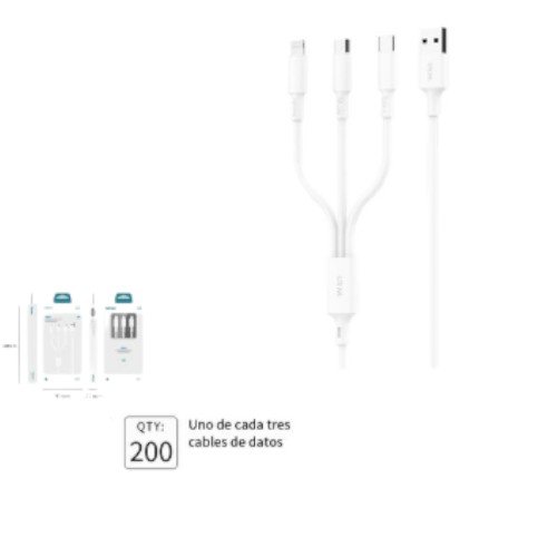 Cable de Datos M3 One-Trailer-Three por mayor - Electrónica por mayor