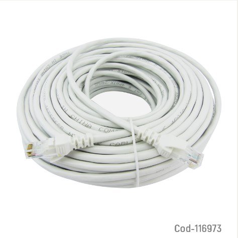 Cable De Red De 30 Metros, Categoría 6E. Alta Calidad. En Caja. 2 Colores. por mayor Electrónica por mayor