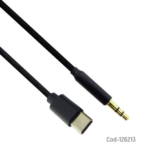 Cable Type C A Plug 3.5Mm Estereo, Para Smartphone. Ideal Audio. En Caja. por mayor Electronica por mayor