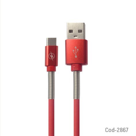 Cable USB A Type-C De 1 Metro Punta Reforzada. En Caja. por mayor - Electronica por mayor