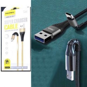 Cable USB metalico tipo C por mayor - Electronica por mayor