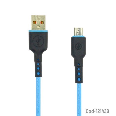 Cable USB Micro 5 Pin, 1 Metro, 2.1 Amp, Datos Y Carga. Colores. por mayor - Electronica por mayor