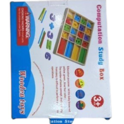 Caja de Aprendizaje Matemático de Madera con Números y Barras de Colores 1PZA por mayor en Chile