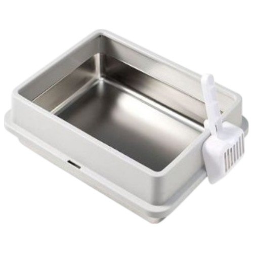 Caja de arena para gatos de acero inoxidable por mayor - Mascotas por mayor