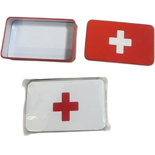 Caja de Lata Metálica para Primeros Auxilios 11.5 x 6.5 x 4cm por mayor en Chile