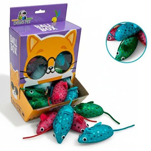 CAJA DE RATONES JUGUETES PARA GATOS por mayor - Mascotas por mayor