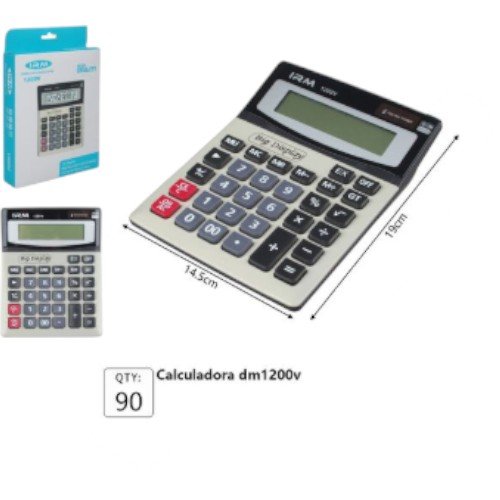 Calculadora de Escritorio Comercial con Pantalla Grande y Teclas Ergonómicas por mayor - Electrónica por mayor