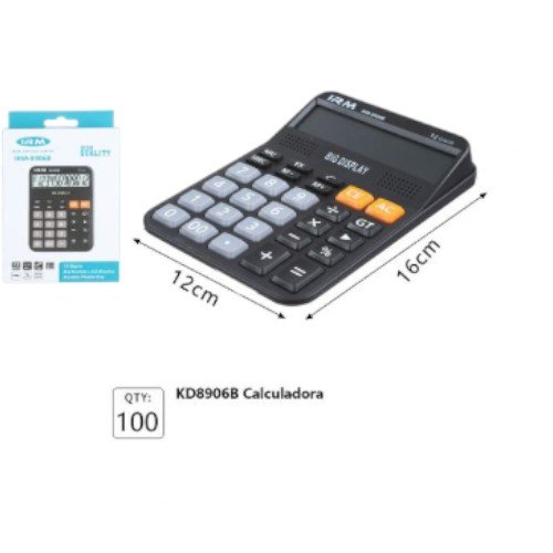 Calculadora electrónica de escritorio, modelo KD8906B por mayor Electrónica por mayor