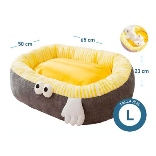 CAMA ANIMADA GRANDE GRIS por mayor Mascotas por mayor