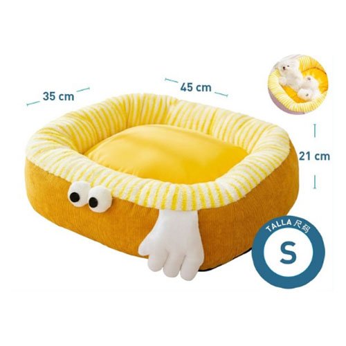 CAMA ANIMADA PEQUEÑA NARANJA por mayor - Mascotas por mayor