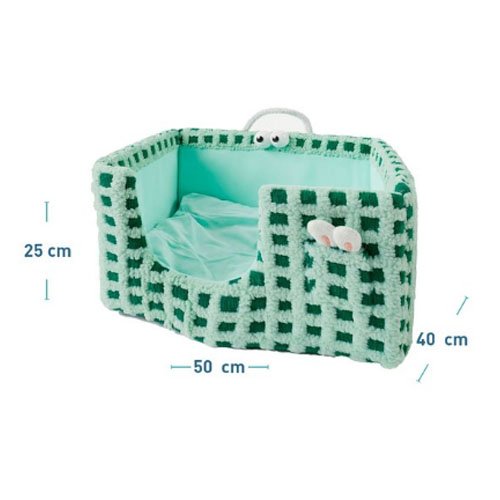 CAMA ANIMADA VERDE por mayor Mascotas por mayor