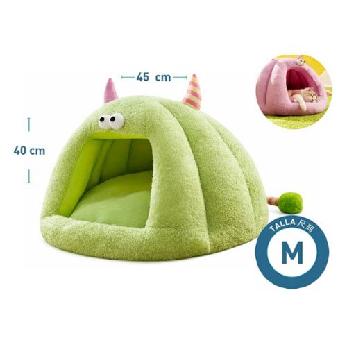 CAMA MONSTRUO MEDIANA VERDE por mayor - Mascotas por mayor