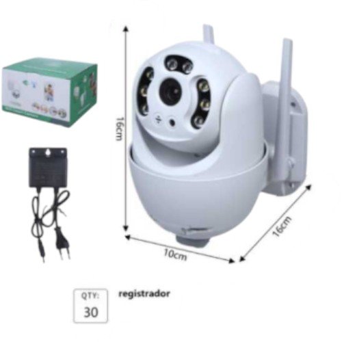 Cámara de Seguridad WiFi A6 para Exterior con Fuente de Poder Impermeable por mayor Electrónica por mayor