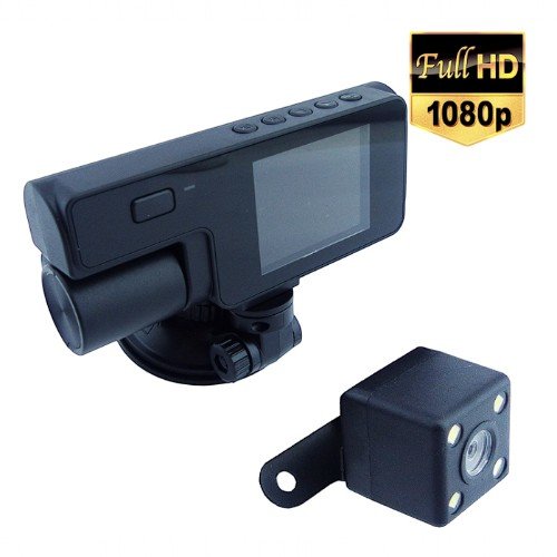 Camara DVR Triple WIFI Para Auto Con Pantalla De 3”, 2 Camaras De 170° Y Camara De Retroceso. por mayor Electrónica por mayor