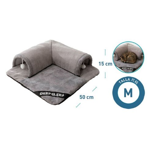 CAMA TUNEL GRIS por mayor Mascotas por mayor